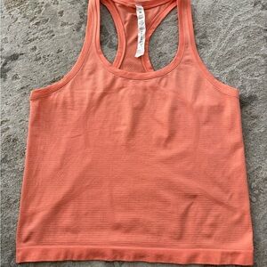 Lululemon swiftly Tech Racer Back Tank 2.0 Race Length, coral/pink, size 8